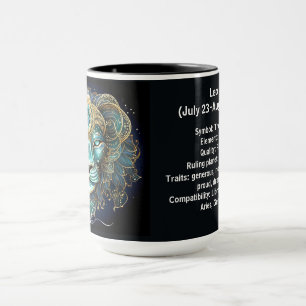 Leo Zodiac Art for July 23–August 22 Mug
