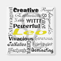 Leo Zodiac Astrology Collage Pattern