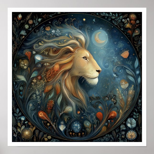 Leo Zodiac Birth Sign Astrology Celestial (Front)