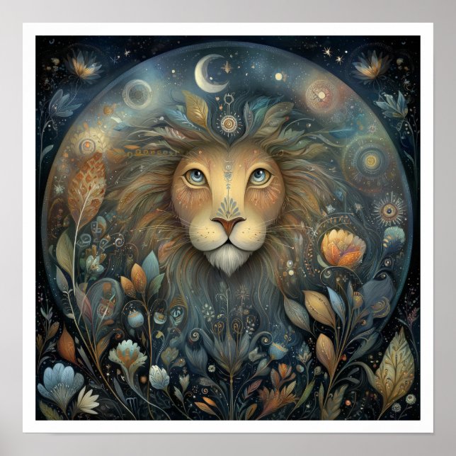 Leo Zodiac Birth Sign Astrology Celestial (Front)