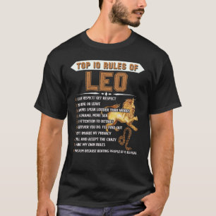 Leo Zodiac Birthday Gift Top 10 Rules Of Leo Gift 