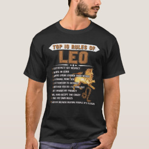 Leo Zodiac Birthday Gift Top 10 Rules Of Leo Gift