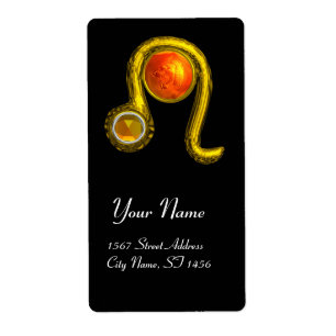 LEO ZODIAC BIRTHDAY JEWEL YELLOW TOPAZ Gold