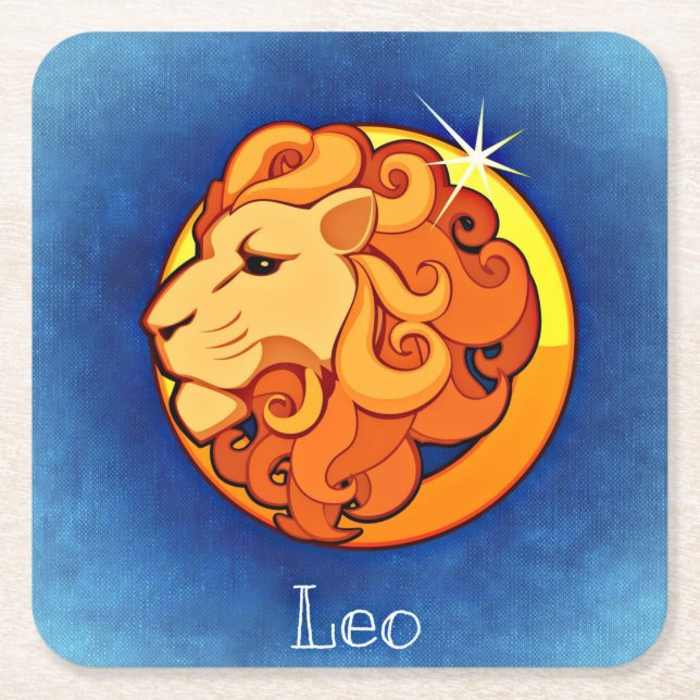 leo zodiac coasters (Front)