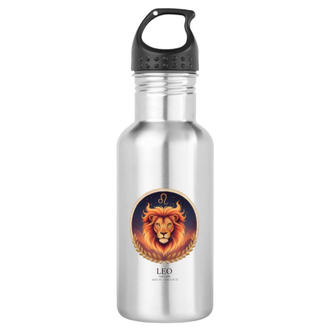 Leo Zodiac elit Water Bottle (Front)