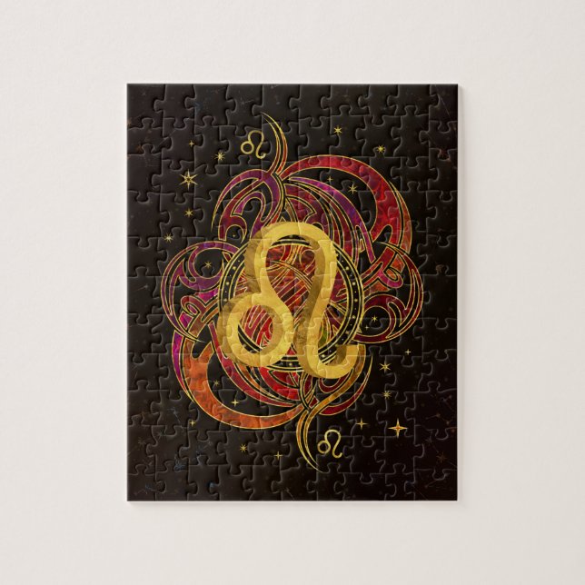 Leo Zodiac Fire element Jigsaw Puzzle (Vertical)