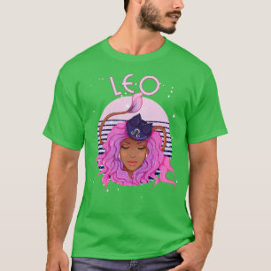 Leo Zodiac Horoscope Sign Birthday Tarot Astrology T-Shirt