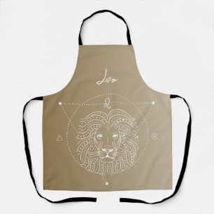 Leo zodiac horoscope star sign gradient apron