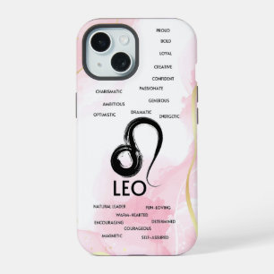 Leo Zodiac Horoscope Traits Girls iPhone 15 Case
