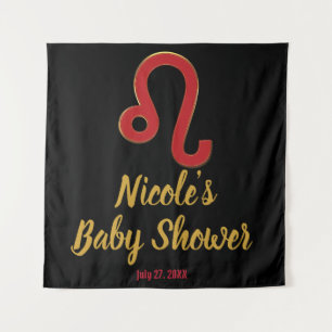 LEO Zodiac July August Astrology Party Backdrop  Tapestry
