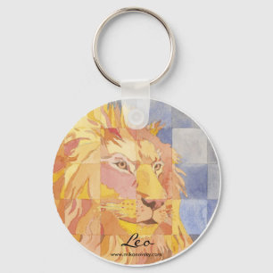 Leo Zodiac Key Ring