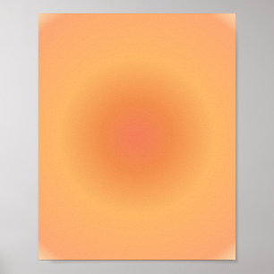 Leo Zodiac, Leo Aura Orange Gradient Poster