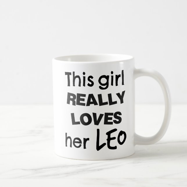 Leo Zodiac Mug This Girl Really (Right)
