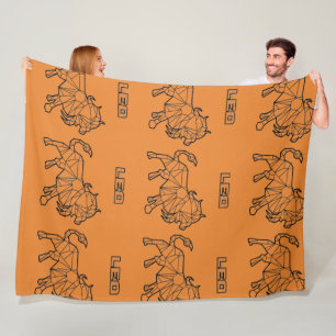 Leo Zodiac Sign Blanket(Transparent) Fleece Blanket