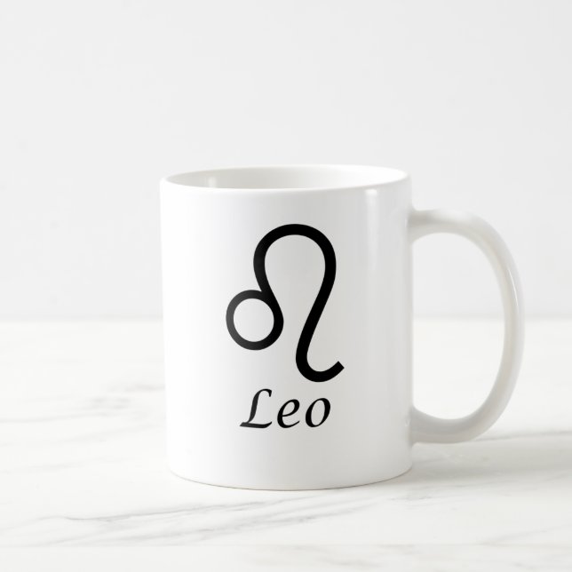 ‘Leo’ Zodiac Sign Coffee Mug (Right)
