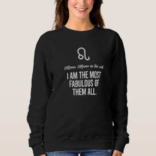 Leo Zodiac Sign Facts Fabulous Lion Astrology Horo Sweatshirt