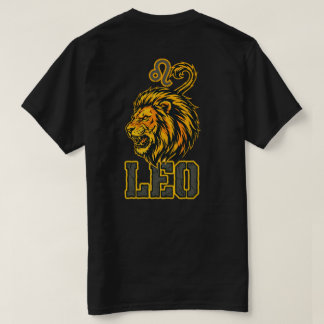 Leo Zodiac Sign Golden Crown Vanguard T-Shirt