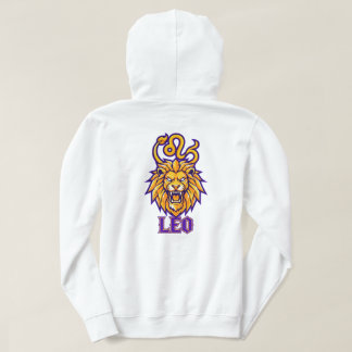 Leo Zodiac Sign Golden Mascot Graphic Hoodie