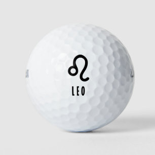 Leo zodiac sign golf balls