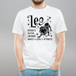 Leo Zodiac Sign Horoscope Personality Traits T-Shirt
