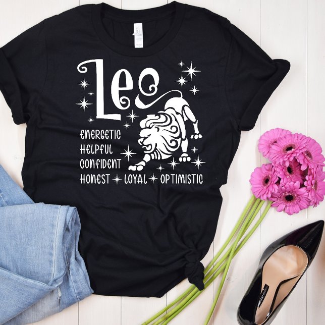 Leo Zodiac Sign Horoscope Personality Traits T-Shirt (Creator Uploaded)