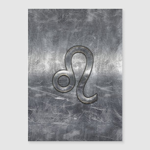Leo Zodiac Sign in Industrial Style