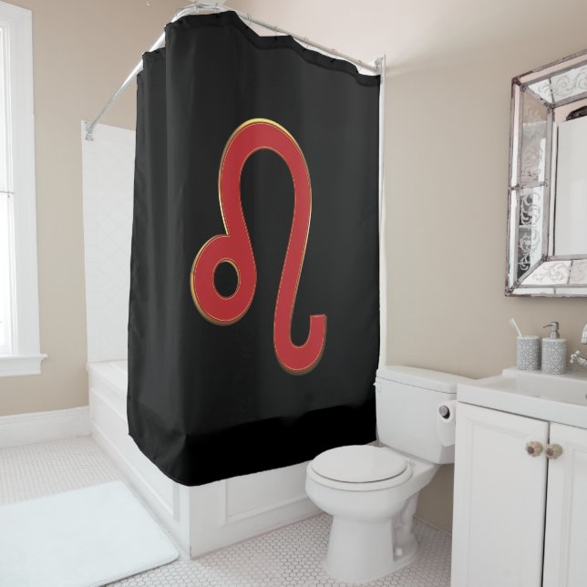 LEO Zodiac Sign July August Birthday Astrology   Shower Curtain (In Situ)