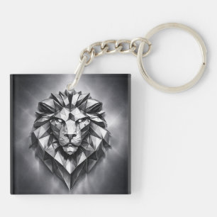 leo zodiac sign key ring