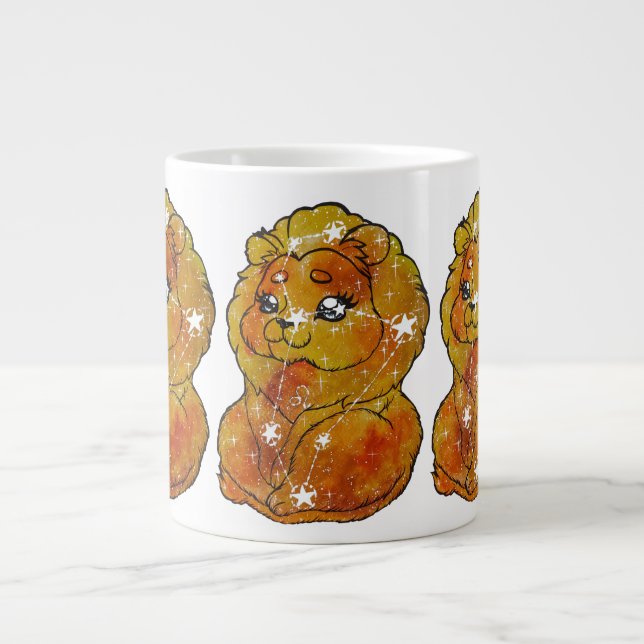 Leo Zodiac Sign Large Coffee Mug (Front)