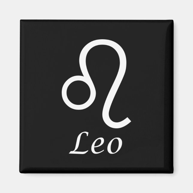 ‘Leo’ Zodiac Sign Magnet (Front)
