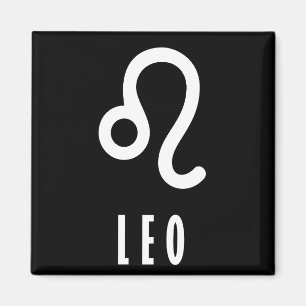 Leo zodiac sign magnet