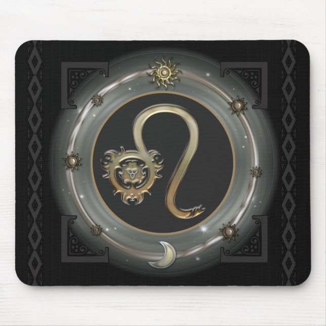 Leo Zodiac Sign Mouse Pad (Front)