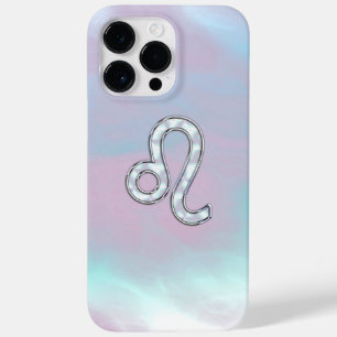 Leo Zodiac Sign on Pastels Nacre Style Case-Mate iPhone 14 Pro Max Case