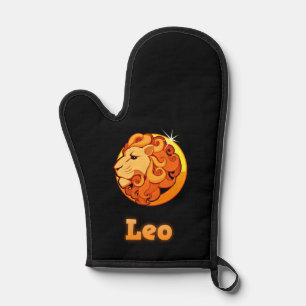 Leo zodiac sign oven mitt