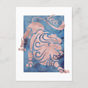 Leo Zodiac Sign Postcard