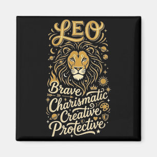 Leo Zodiac Sign Star Signs Birthday Horoscope Magnet