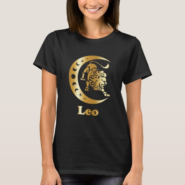 Leo Zodiac Sign T-Shirt (Front)