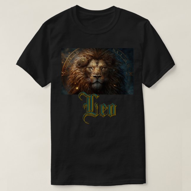 Leo Zodiac Sign T-Shirt (Design Front)