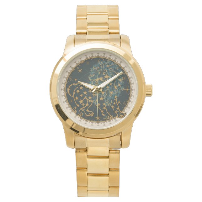 Leo Zodiac Sign Watch (Front)