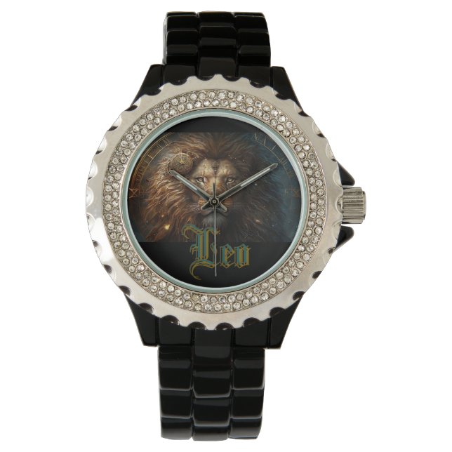 Leo Zodiac Sign Watch (Front)