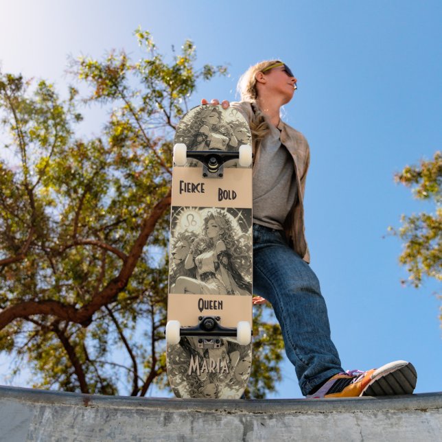 Leo Zodiac Skateboard Custom Astrology Gift (Outdoor 1)
