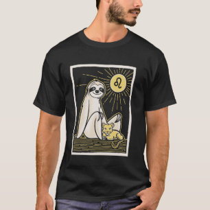 Leo Zodiac Sloth Embrace The Sun Sign Bliss T-Shirt