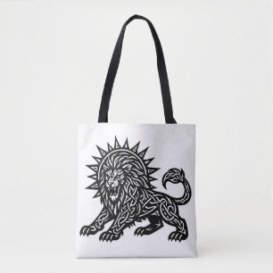 Leo Zodiac Sun‑Mane Lion   BurnsInHell Tote Bag