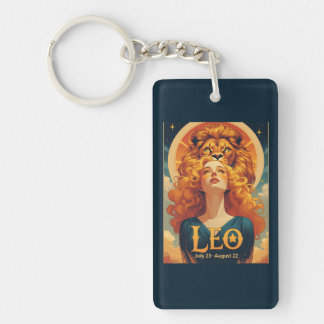 Leo Zodiac Sun Sign Lion Key Ring