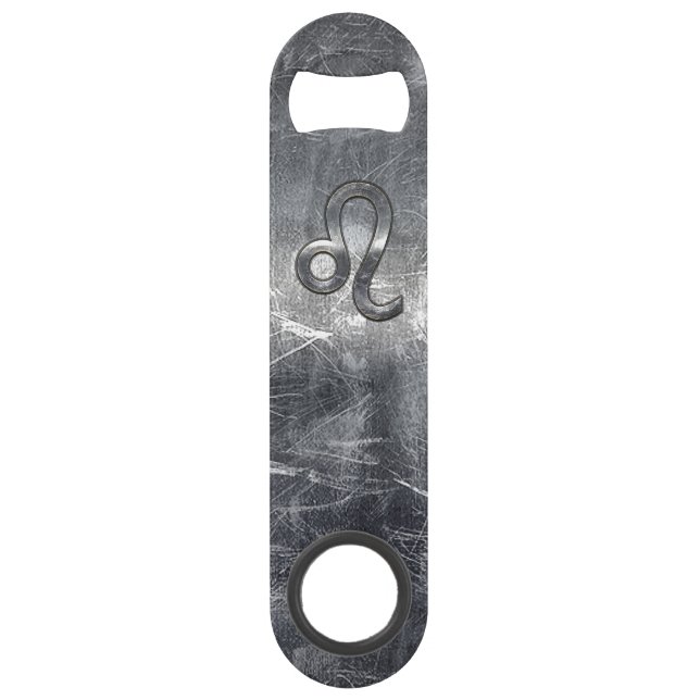 Leo Zodiac Symbol in Grunge Distressed Style (Front)