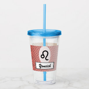 Leo Zodiac Symbol Standard by Kenneth Yoncich Acrylic Tumbler
