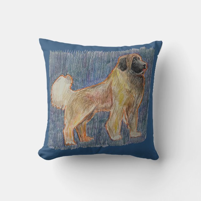 Leoburger Throw Pillow (Front)
