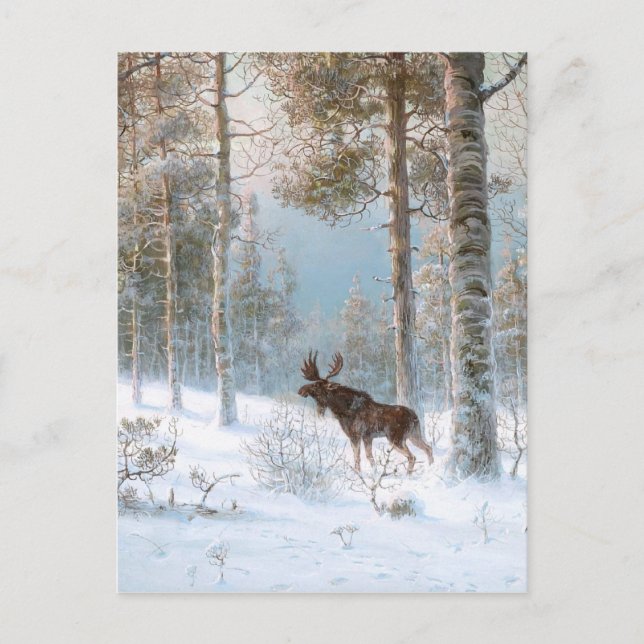 Leodinovich: Elk in the Forest Postcard (Front)