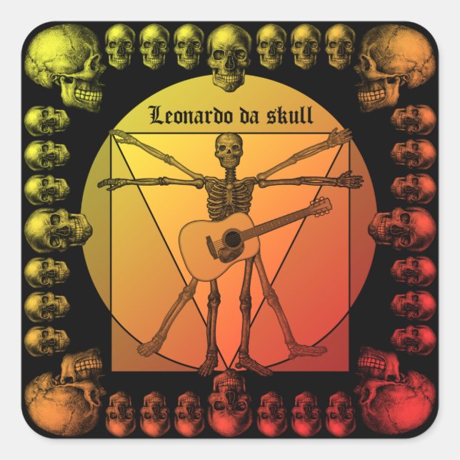 Leoguitar1 Square Sticker (Front)