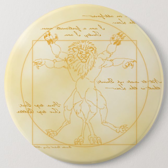 LEOMORPHIC DA VINCI 6" button (Front)